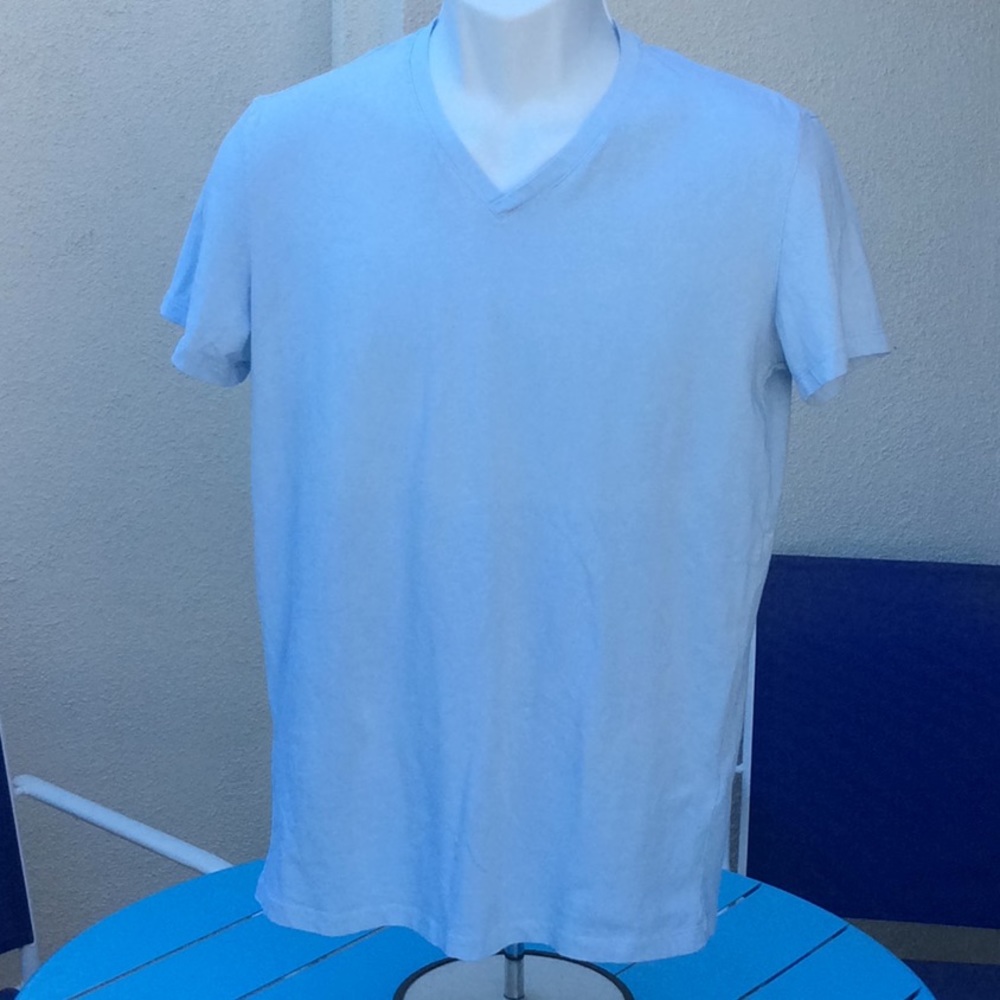 H&M Light Blue Fine Cotton Stretch Tee
